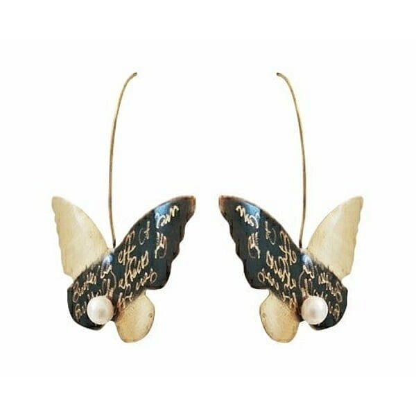 Σκουλαρίκια κρεμαστά χειροποίητα με μαργαριτάρια πεταλούδα - 4667,Βρείτε μοναδικά χειροποίητα κοσμήματα και τα μακριά κρεμαστά σκουλαρίκια πεταλούδα – 4667 με μαργαριτάρια στο candiashop.gr - Unique Handmade Jewelry for Women