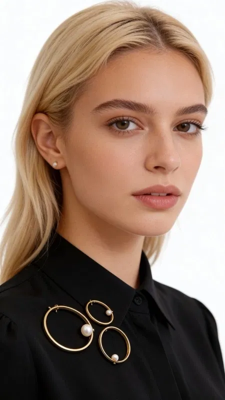 , Ανακαλύψτε τη μαγεία των χειροποίητων καρφιτσών με αυτό το εντυπωσιακό σετ τριών κυκλικών καρφιτσών από ορείχαλκο και φυσικές πέρλες. Κάθε καρφίτσα παρουσιάζει έναν κομψό κυκλικό σχεδιασμό που στολίζεται με μια λευκή πέρλα, δημιουργώντας ένα αρμονικό σύνολο που μπορεί να φορεθεί μαζί ή ξεχωριστά.
Σχεδιασμένες από την Ελληνίδα Σχεδιάστρια Κοσμημάτων Αικατερίνη Χαλκιαδάκη, αυτές οι γυναικείες καρφίτσες συνδυάζουν τη σύγχρονη αισθητική με την παραδοσιακή τεχνογνωσία. Ο ορείχαλκος με το χρυσό φινίρισμα προσφέρει ανθεκτικότητα και κομψότητα, ενώ οι φυσικές πέρλες προσδίδουν μια κλασική πινελιά γοητείας. Οι τρεις διαφορετικές διαστάσεις επιτρέπουν απεριόριστες δυνατότητες styling.
Ιδανικές για να στολίσουν παλτό, σακάκι, φόρεμα ή ακόμα και τσάντα, αυτές οι καρφίτσες κόσμημα μεταμορφώνουν κάθε outfit σε statement look. Μπορούν να δημιουργήσουν geometric patterns ή να φορεθούν διασκορπισμένες για πιο bohemian αισθητική.