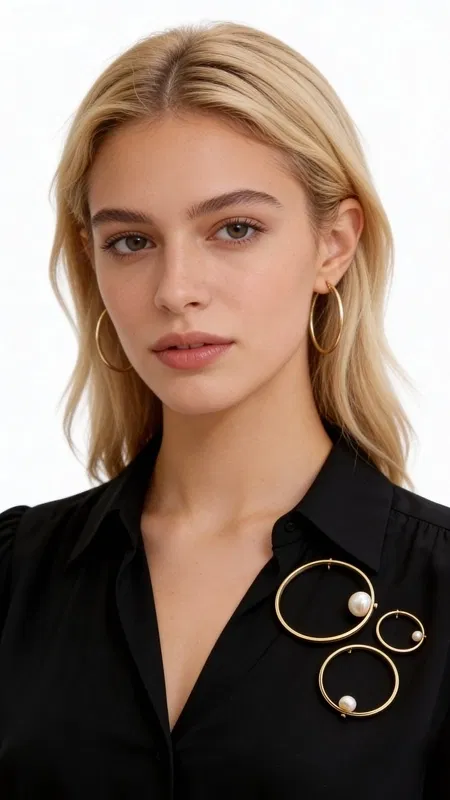 , Ανακαλύψτε τη μαγεία των χειροποίητων καρφιτσών με αυτό το εντυπωσιακό σετ τριών κυκλικών καρφιτσών από ορείχαλκο και φυσικές πέρλες. Κάθε καρφίτσα παρουσιάζει έναν κομψό κυκλικό σχεδιασμό που στολίζεται με μια λευκή πέρλα, δημιουργώντας ένα αρμονικό σύνολο που μπορεί να φορεθεί μαζί ή ξεχωριστά.
Σχεδιασμένες από την Ελληνίδα Σχεδιάστρια Κοσμημάτων Αικατερίνη Χαλκιαδάκη, αυτές οι γυναικείες καρφίτσες συνδυάζουν τη σύγχρονη αισθητική με την παραδοσιακή τεχνογνωσία. Ο ορείχαλκος με το χρυσό φινίρισμα προσφέρει ανθεκτικότητα και κομψότητα, ενώ οι φυσικές πέρλες προσδίδουν μια κλασική πινελιά γοητείας. Οι τρεις διαφορετικές διαστάσεις επιτρέπουν απεριόριστες δυνατότητες styling.
Ιδανικές για να στολίσουν παλτό, σακάκι, φόρεμα ή ακόμα και τσάντα, αυτές οι καρφίτσες κόσμημα μεταμορφώνουν κάθε outfit σε statement look. Μπορούν να δημιουργήσουν geometric patterns ή να φορεθούν διασκορπισμένες για πιο bohemian αισθητική.