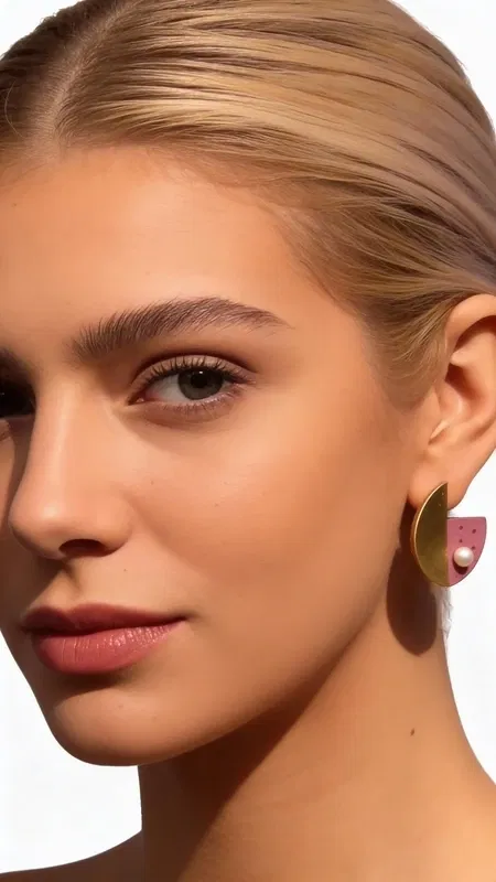 , Ανακαλύψτε τη μοναδική ομορφιά των καρφωτών σκουλαρικιών με μαργαριτάρια και ροζ χρώμα, ένα εντυπωσιακό κόσμημα που συνδυάζει τη σύγχρονη αισθητική με την κλασική κομψότητα. Αυτά τα χειροποίητα σκουλαρίκια από την Ελληνίδα Σχεδιάστρια Κοσμημάτων Αικατερίνη Χαλκιαδάκη διακρίνονται για τη γεωμετρική τους φόρμα και τον εντυπωσιακό συνδυασμό χρωμάτων που προσφέρουν.
Κατασκευασμένα από premium ορείχαλκο και διακοσμημένα με φυσικές πέρλες, αυτά τα γυναικεία σκουλαρίκια παρουσιάζουν μια πρωτότυπη aesthetic που ξεχωρίζει. Η ροζ απόχρωση συνδυάζεται αρμονικά με τις χρυσαφί λεπτομέρειες, δημιουργώντας ένα boho chic look που ενισχύει κάθε outfit. Ιδανικά για καθημερινή χρήση αλλά και για ειδικές περιστάσεις.