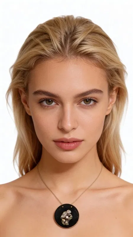 , Ανακαλύψτε τη μαγεία του χειροποίητου κολιέ με πυρίτη, ένα εντυπωσιακό statement κόσμημα που συνδυάζει τη φυσική ομορφιά του σιδηροπυρίτη με την κομψότητα της μαύρης πατίνας. Αυτό το μοναδικό γυναικείο κολιέ, σχεδιασμένο από την Ελληνίδα Σχεδιάστρια Κοσμημάτων Αικατερίνη Χαλκιαδάκη, αποτελεί την τέλεια επιλογή για γυναίκες που αγαπούν τα ιδιαίτερα και μοντέρνα κοσμήματα.
Ο σιδηροπυρίτης δημιουργεί εκθαμβωτικές αντανακλάσεις φωτός που προσδίδουν λάμψη και χαρακτήρα στο κολιέ. Η στρογγυλή μαύρη βάση από ορείχαλκο με την ειδική πατίνα δημιουργεί έναν εντυπωσιακό χρωματικό αντίθεση, ενώ η λεπτή χρυσαφί αλυσίδα προσθέτει κομψότητα και φινέτσα.
Αυτό το large μέγεθος κολιέ είναι ιδανικό για βραδινές εξόδους, επαγγελματικά ραντεβού ή όποτε θέλετε να ξεχωρίσετε με στυλ. Συνδυάζεται τέλεια με μαύρα, χρυσαφί ή earth tones ρούχα και μπορεί να φορεθεί μόνο του ως statement piece ή σε layering look.