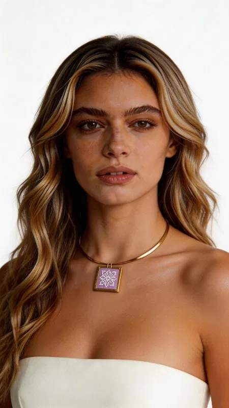 , Ανακαλύψτε τη μαγεία του κεντήματος με αυτό το εντυπωσιακό κολιέ σε λιλά απόχρωση που συνδυάζει παραδοσιακή τέχνη με σύγχρονο design. Το κολιέ κεντητό με γεωμετρικά σχέδια σχεδιασμένο από την Ελληνίδα Σχεδιάστρια Κοσμημάτων Αικατερίνη Χαλκιαδάκη αποτελεί ένα μοναδικό statement κόσμημα που προσθέτει κομψότητα σε κάθε εμφάνιση. Το εντυπωσιακό αυτό χειροποίητο κόσμημα φέρει περίτεχνα γεωμετρικά μοτίβα κεντημένα με χρυσοκλωστή σε υπέροχη λιλά απόχρωση. Το τετράγωνο κεντητό στοιχείο δεσμεύεται με ποιοτικό ορείχαλκο, δημιουργώντας έναν αρμονικό συνδυασμό παραδοσιακής τέχνης και μοντέρνου στυλ. Η λεπτή αλυσίδα επιτρέπει στο κόσμημα να τοποθετείται τέλεια στο λαιμό, ενώ το folklore design προσδίδει μια ξεχωριστή ελληνική αισθητική. Ιδανικό για ιδιαίτερες στιγμές και καθημερινή κομψότητα, αυτό το μακρύ κολιέ συνδυάζεται άψογα με άλλα κοσμήματα για layering looks ή φοριέται μόνο του ως statement piece. Υλικό: Ορείχαλκος, Ύφασμα Φροντίστε το κόσμημά σας αποφεύγοντας την επαφή με νερό και αποθηκεύοντάς το σε στεγνό μέρος για να διατηρήσει τη λάμψη του.