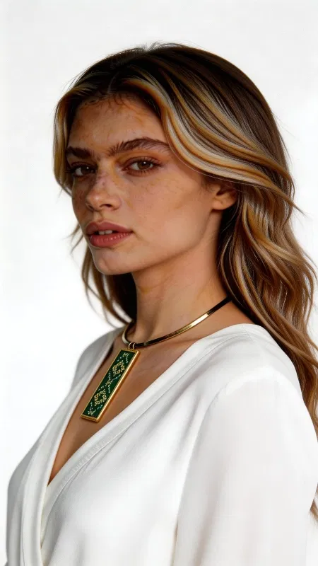 , Ανακαλύψτε την τέλεια ισορροπία μεταξύ παραδοσιακής τέχνης και σύγχρονου στυλ με αυτό το εντυπωσιακό κεντητό κολιέ σε πράσινες αποχρώσεις. Σχεδιασμένο από την Ελληνίδα Σχεδιάστρια Κοσμημάτων Αικατερίνη Χαλκιαδάκη, αυτό το χειροποίητο κόσμημα συνδυάζει γεωμετρικά σχέδια με χρυσοκλωστή για ένα μοναδικό αποτέλεσμα που ξεχωρίζει. Η ιδιαίτερη τεχνική κεντήματος σε εταμίν δημιουργεί έναν εκλεπτυσμένο συνδυασμό πράσινων τόνων που λαμπυρίζουν χάρη στη χρυσοκλωστή. Το κολιέ ολοκληρώνεται με ορείχαλκο που προσδίδει μια vintage πινελιά και εξασφαλίζει ανθεκτικότητα. Το statement design του το καθιστά ιδανικό για ιδιαίτερες περιστάσεις αλλά και για την καθημερινότητα όταν θέλετε να προσθέσετε χρώμα και στυλ στο look σας. Υλικό: Ορείχαλκος, Ύφασμα Συμπληρώστε το με άλλα κοσμήματα της ίδιας συλλογής για μια ολοκληρωμένη εμφάνιση. Φυλάξτε το σε στεγνό μέρος μακριά από άμεση ηλιακή ακτινοβολία για να διατηρηθούν τα χρώματα του.