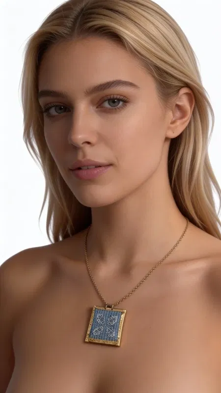 , Ανακαλύψτε την τέχνη του παραδοσιακού κεντήματος σε ένα μοναδικό κολιέ που συνδυάζει την ελληνική παράδοση με τη σύγχρονη αισθητική. Αυτό το εντυπωσιακό κεντητό κολιέ σε γαλάζιο χρώμα, σχεδιασμένο από την Ελληνίδα Σχεδιάστρια Κοσμημάτων Αικατερίνη Χαλκιαδάκη, φέρει γεωμετρικά μοτίβα κεντημένα με χρυσοκλωστή που αναδεικνύουν την κομψότητά σας.
Κάθε λεπτομέρεια αυτού του χειροποίητου κοσμήματος έχει φροντιστεί με ιδιαίτερη προσοχή. Η γαλάζια απόχρωση του υφάσματος συνδυάζεται αρμονικά με τα χρυσά νήματα, δημιουργώντας ένα statement κολιέ που ταιριάζει τόσο στην καθημερινότητα όσο και σε ειδικές περιστάσεις. Ο ορείχαλκος που πλαισιώνει το κέντημα προσδίδει μια vintage πινελιά που συμπληρώνει το παραδοσιακό design.
Το κολιέ αυτό αποτελεί την τέλεια επιλογή για τη γυναίκα που αγαπά τα χειροποίητα κοσμήματα με ιστορία. Συνδυάστε το με απλά ρούχα για να το αναδείξετε ή φορέστε το σε στρώσεις για έναν πιο μοντέρνο look. Φροντίστε το με απαλό καθάρισμα και αποθηκεύστε το σε στεγνό μέρος για να διατηρήσει τη λάμψη του.