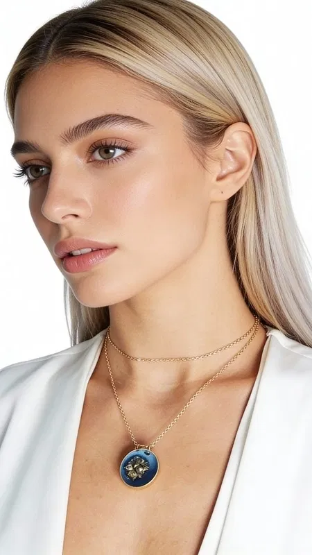 Ανακαλύψτε τη μαγεία ενός μοναδικού κοντού κολιέ που συνδυάζει τη φυσική ομορφιά του σιδηροπυρίτη με σύγχρονο ελληνικό design. Αυτό το εντυπωσιακό γαλάζιο κολιέ με πυρίτη, σχεδιασμένο από την Ελληνίδα Σχεδιάστρια Κοσμημάτων Αικατερίνη Χαλκιαδάκη, αποτελεί την τέλεια επιλογή για γυναίκες που αναζητούν κοσμήματα με χαρακτήρα και αυθεντικότητα.
Το χειροποίητο κολιέ διαθέτει έναν μοναδικό συνδυασμό υλικών που δημιουργεί μια εκπληκτική οπτική αντίθεση. Ο φυσικός σιδηροπυρίτης με τις μεταλλικές του αντανακλάσεις συναντά το ζεστό γαλάζιο χρώμα της ρητίνης, ενώ οι λεπτομέρειες από ορείχαλκο προσθέτουν μια vintage πινελιά. Η ορειχάλκινη αλυσίδα εξασφαλίζει άνεση και διάρκεια, καθιστώντας το ιδανικό για καθημερινή χρήση.