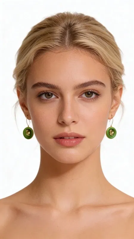 , Ανακαλύψτε τη μαγεία των κρεμαστών σκουλαρικιών με πυρίτη σε εντυπωσιακό πράσινο χρώμα που θα γίνουν το αγαπημένο σας αξεσουάρ. Αυτά τα μεγάλα χειροποίητα σκουλαρίκια, σχεδιασμένα από την Ελληνίδα Σχεδιάστρια Κοσμημάτων Αικατερίνη Χαλκιαδάκη, συνδυάζουν το φυσικό κάλλος του σιδηροπυρίτη με τη ζεστασιά του ορείχαλκου.
Κάθε σκουλαρίκι φέρει έναν στρογγυλό πράσινο πυρίτη που λαμπυρίζει με χρυσαφένιες πινελιές, δημιουργώντας έναν μοναδικό συνδυασμό χρωμάτων. Ο κιμωλώδης φινίρισμα προσδίδει vintage χαρακτήρα, ενώ η κομψή κρεμαστή σχεδίαση τα καθιστά ιδανικά για κάθε περίσταση - από καθημερινές εμφανίσεις έως ειδικές στιγμές.
Η ποιότητα του ορείχαλκου εξασφαλίζει αντοχή και διατήρηση του χρώματος, ενώ οι φυσικές ιδιότητες του πυρίτη θεωρείται ότι φέρουν θετική ενέργεια και αυτοπεποίθηση. Φυλάξτε σε στεγνό μέρος και καθαρίστε απαλά με μαλακό πανί. Αποφύγετε την επαφή με χημικά και αρώματα για τη διατήρηση της λάμψης.