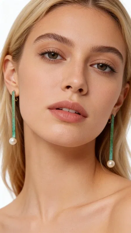 , Ανακαλύψτε τη μοναδική ομορφιά των μακριών καρφωτών σκουλαρικιών με μαργαριτάρια και πράσινη πατίνα, που συνδυάζουν τη σύγχρονη αισθητική με την παραδοσιακή χειροτεχνία. Σχεδιασμένα από την Ελληνίδα Σχεδιάστρια Κοσμημάτων Αικατερίνη Χαλκιαδάκη, αυτά τα εντυπωσιακά σκουλαρίκια αποτελούν την τέλεια επιλογή για γυναίκες που αναζητούν πρωτότυπα και κομψά κοσμήματα.
Κάθε σκουλαρίκι είναι χειροποίητο από χαλκό υψηλής ποιότητας με μοναδική πράσινη πατίνα που δημιουργεί ένα vintage αποτέλεσμα γεμάτο χαρακτήρα. Οι φυσικές πέρλες στο κάτω μέρος προσθέτουν κλασική κομψότητα και απαλότητα, δημιουργώντας έναν τέλειο συνδυασμό μοντέρνων και παραδοσιακών στοιχείων. Η μακριά γραμμική σιλουέτα επιμηκύνει τον λαιμό και προσδίδει μια καθαρή, σύγχρονη αισθητική.