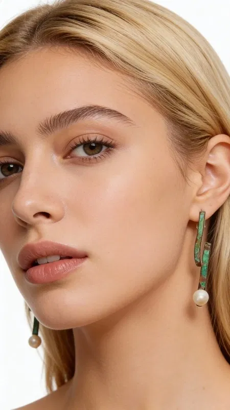 , Ανακαλύψτε τη μαγεία των χειροποίητων σκουλαρικιών που συνδυάζουν την αρχαία τέχνη του χαλκού με τη φυσική ομορφιά των μαργαριταριών. Αυτά τα εντυπωσιακά καρφωτά σκουλαρίκια από τη συλλογή της Ελληνίδας Σχεδιάστριας Κοσμημάτων Αικατερίνης Χαλκιαδάκη παρουσιάζουν μια μοναδική γεωμετρική σχεδίαση που θυμίζει κλαδιά δέντρου με την εξαιρετική πράσινη πατίνα να δημιουργεί έναν vintage χαρακτήρα.
Κάθε σκουλαρίκι διαθέτει έναν εκλεπτυσμένο συνδυασμό χρωμάτων όπου το πράσινο της πατίνας αναδεικνύει τη φυσική θερμότητα του χαλκού, ενώ η λευκή πέρλα προσθέτει κομψότητα και φωτεινότητα. Η ασυμμετρική γραμμική σχεδίαση δημιουργεί κίνηση και δυναμισμό, καθιστώντας τα ιδανικά για τη σύγχρονη γυναίκα που αναζητά μοναδικά κοσμήματα. Καθαρίστε απαλά με στεγνό πανί. Αποφύγετε την επαφή με αρώματα και κρέμες.