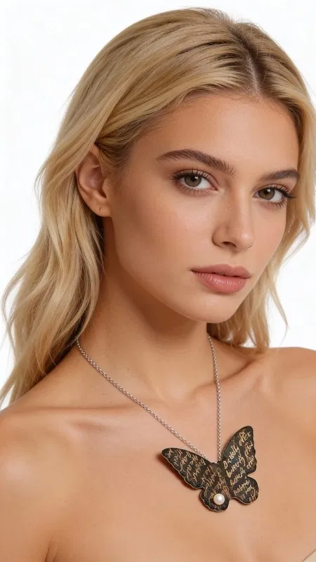 , Ανακαλύψτε το μεγάλο εντυπωσιακό κολιέ με πεταλούδα και μαργαριτάρι που θα γίνει το signature κόσμημα της γκαρνταρόμπας σας. Αυτό το χειροποίητο statement κολιέ, σχεδιασμένο από την Ελληνίδα Σχεδιάστρια Κοσμημάτων Αικατερίνη Χαλκιαδάκη, συνδυάζει την κομψότητα της πεταλούδας με την κλασική ομορφιά του μαργαριταριού.
Κατασκευασμένο από υψηλής ποιότητας ορείχαλκο με μαύρη πατίνα, το κολιέ διαθέτει ένα εντυπωσιακό μοτίβο πεταλούδας που φέρει χαραγμένα γράμματα, δημιουργώντας ένα μοναδικό καλλιτεχνικό αποτέλεσμα. Το φυσικό μαργαριτάρι προσθέτει μια πινελιά κομψότητας και φωτεινότητας στον σχεδιασμό. Το μακρύ μήκος του κολιέ το καθιστά ιδανικό για layering ή για να φορεθεί μόνο του ως statement κόσμημα.