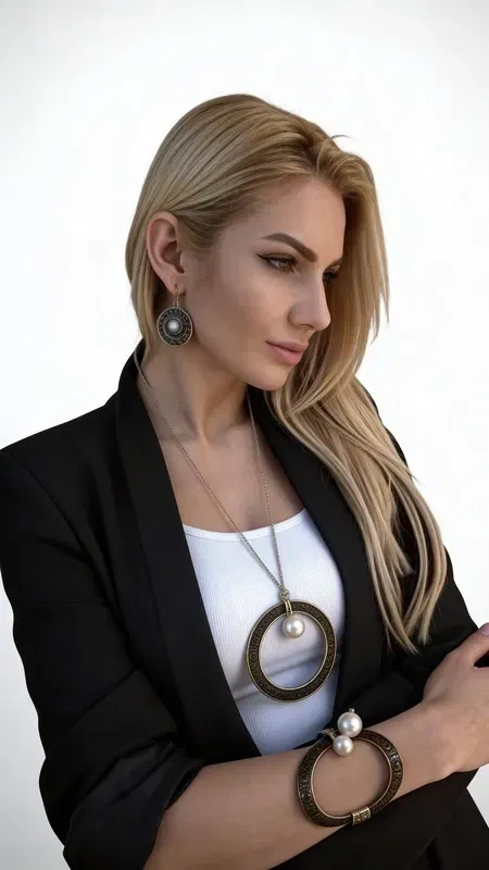 , Ξεχωρίστε με αυτό το εντυπωσιακό statement βραχιόλι που συνδυάζει τη μαγεία των μαργαριταριών με το μυστήριο του μαύρου χρώματος. Σχεδιασμένο από την Ελληνίδα Σχεδιάστρια Κοσμημάτων Αικατερίνη Χαλκιαδάκη, αυτό το χειρόγραφο κόσμημα αποτελεί την τέλεια επιλογή για γυναίκες που αγαπούν να κάνουν δυναμική εμφάνιση.
Το μεγάλο βραχιόλι διαθέτει έναν μοναδικό συνδυασμό μαύρης βάσης με λευκές πέρλες που δημιουργούν εκπληκτική αντίθεση. Η χειροποίητη κατασκευή του εξασφαλίζει μοναδικότητα σε κάθε κομμάτι, ενώ το statement design του προσδίδει άμεσα κομψότητα σε κάθε εμφάνιση. Η εργονομική του φόρμα εφαρμόζει άνετα στον καρπό, κάνοντάς το ιδανικό για καθημερινή ή βραδινή χρήση.
Συνδυάστε το με απλά outfits για να αναδείξετε τη μοναδικότητά του ή φορέστε το σε ειδικές περιστάσεις για extra glamour. Φροντίστε το με μαλακό πανί και αποφύγετε την επαφή με χημικά για να διατηρήσετε την ομορφιά των μαργαριταριών.