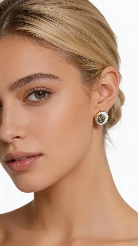 , Ανακαλύψτε τη μοναδική γοητεία αυτών των καρφωτών σκουλαρικιών με πυρίτη λευκά, που συνδυάζουν την κομψότητα του minimal design με τη φυσική ομορφιά του σιδηροπυρίτη. Σχεδιασμένα από την Ελληνίδα Σχεδιάστρια Κοσμημάτων Αικατερίνη Χαλκιαδάκη, αυτά τα εξαιρετικά χειροποίητα σκουλαρίκια αποτελούν την τέλεια επιλογή για κάθε γυναίκα που εκτιμά την ποιότητα και την αυθεντικότητα.
Κάθε σκουλαρίκι φέρει έναν στρογγυλό σιδηροπυρίτη σε απαλό λευκό χρώμα κιμωλίας, που περιβάλλεται από λεπτεπίλεπτα επεξεργασμένο ορείχαλκο. Ο μικρός τους μέγεθος τα καθιστά ιδανικά για καθημερινή χρήση, ενώ η μοναδική τους αισθητική προσθέτει έναν τόνο sophistication σε κάθε outfit.
Η συνδυασμός του φυσικού πυρίτη με τον ποιοτικό ορείχαλκο δημιουργεί ένα κόσμημα που ξεχωρίζει για την ανθεκτικότητά του και την χρονική του αξία. Αυτά τα γυναικεία σκουλαρίκια καρφωτά είναι κατάλληλα τόσο για επαγγελματικές εμφανίσεις όσο και για casual στιγμές.