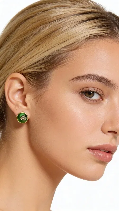 , Ανακαλύψτε την τέλεια ισορροπία μεταξύ σύγχρονης αισθητικής και φυσικής ομορφιάς με αυτά τα μοναδικά καρφωτά σκουλαρίκια με πυρίτη πράσινα, σχεδιασμένα από την Ελληνίδα Σχεδιάστρια Κοσμημάτων Αικατερίνη Χαλκιαδάκη. Κάθε τεμάχιο αποτελεί ένα μικρό έργο τέχνης που συνδυάζει το έντονο πράσινο χρώμα με τη λάμψη του φυσικού σιδηροπυρίτη.
Τα χειροποίητα σκουλαρίκια παρουσιάζουν έναν κομψό ωοειδή σχηματισμό με τον φυσικό πυρίτη να αιχμαλωτίζει το φως στο κέντρο του πράσινου σμάλτου. Η επιλογή του ορείχαλκου ως βασικό υλικό προσφέρει ανθεκτικότητα και διαχρονική αίσθηση, ενώ το πράσινο χρώμα κιμωλίας δημιουργεί μια εντυπωσιακή αντίθεση που προσελκύει το βλέμμα.
Αυτά τα μοντέρνα καρφωτά σκουλαρίκια είναι ιδανικά για καθημερινή χρήση, αλλά και για ειδικές εμφανίσεις που θέλετε να ξεχωρίσετε με στιλ και φινέτσα. Η μικρή τους διάσταση τα καθιστά εξαιρετικά ευέλικτα, συνδυάζονται τέλεια με κάθε στιλ ντυσίματος.