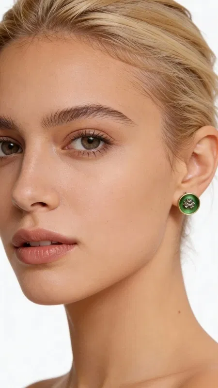, Ανακαλύψτε την τέλεια ισορροπία μεταξύ σύγχρονης αισθητικής και φυσικής ομορφιάς με αυτά τα μοναδικά καρφωτά σκουλαρίκια με πυρίτη πράσινα, σχεδιασμένα από την Ελληνίδα Σχεδιάστρια Κοσμημάτων Αικατερίνη Χαλκιαδάκη. Κάθε τεμάχιο αποτελεί ένα μικρό έργο τέχνης που συνδυάζει το έντονο πράσινο χρώμα με τη λάμψη του φυσικού σιδηροπυρίτη.
Τα χειροποίητα σκουλαρίκια παρουσιάζουν έναν κομψό ωοειδή σχηματισμό με τον φυσικό πυρίτη να αιχμαλωτίζει το φως στο κέντρο του πράσινου σμάλτου. Η επιλογή του ορείχαλκου ως βασικό υλικό προσφέρει ανθεκτικότητα και διαχρονική αίσθηση, ενώ το πράσινο χρώμα κιμωλίας δημιουργεί μια εντυπωσιακή αντίθεση που προσελκύει το βλέμμα.
Αυτά τα μοντέρνα καρφωτά σκουλαρίκια είναι ιδανικά για καθημερινή χρήση, αλλά και για ειδικές εμφανίσεις που θέλετε να ξεχωρίσετε με στιλ και φινέτσα. Η μικρή τους διάσταση τα καθιστά εξαιρετικά ευέλικτα, συνδυάζονται τέλεια με κάθε στιλ ντυσίματος.
