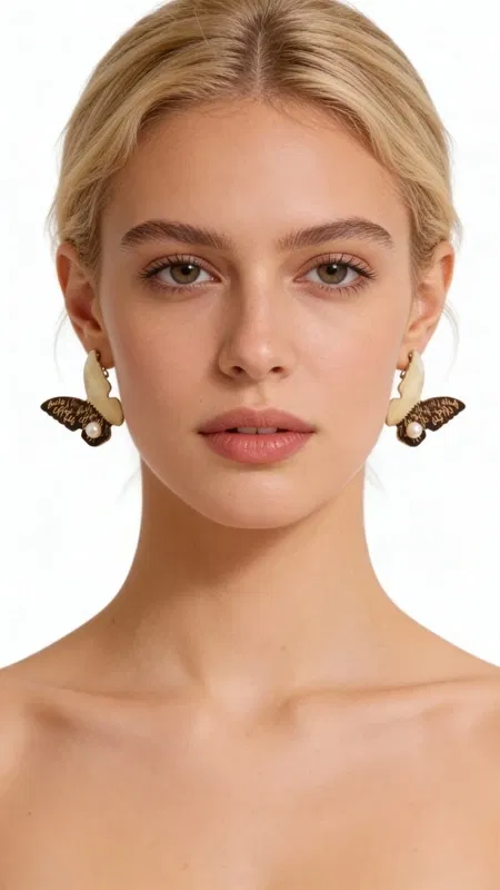 , Ανακαλύψτε τη μαγεία των χειροποίητων σκουλαρικιών πεταλούδα με μαργαριτάρια, ένα εκπληκτικό κόσμημα που συνδυάζει τη φινέτσα με την ελληνική τεχνοτροπία. Αυτά τα καρφωτά σκουλαρίκια από την συλλογή της Αικατερίνης Χαλκιαδάκη αποτελούν την τέλεια επιλογή για γυναίκες που αναζητούν μοναδικότητα και στυλ.
Κατασκευασμένα από υψηλής ποιότητας ορείχαλκο με εκλεπτυσμένη μαύρη πατίνα, αυτά τα σκουλαρίκια διαθέτουν ένα ονειρεμένο σχέδιο πεταλούδας. Η χρυσαφί απόχρωση του ορείχαλκου αντιπαραβάλλεται όμορφα με τις φυσικές πέρλες που στολίζουν κάθε φτερό, δημιουργώντας έναν εντυπωσιακό συνδυασμό υλικών. Το συμπαγές μέγεθος τους τα καθιστά ιδανικά για καθημερινή χρήση, ενώ παραμένουν αρκετά εντυπωσιακά για ειδικές περιστάσεις.