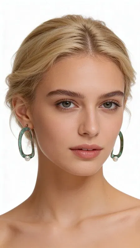 , Ανακαλύψτε τη μοναδική ομορφιά αυτών των καρφωτών σκουλαρικιών με μαργαριτάρια που συνδυάζουν τη φινέτσα με τη μοντέρνα αισθητική. Σχεδιασμένα από την Ελληνίδα Σχεδιάστρια Κοσμημάτων Αικατερίνη Χαλκιαδάκη, τα εντυπωσιακά σκουλαρίκια αυτά παρουσιάζουν έναν πρωτότυπο οβάλ σχεδιασμό με χαλκό και πράσινη πατίνα που δημιουργεί μια vintage αισθητική.
Κάθε σκουλαρίκι διαθέτει μια λεπτή πέρλα στο κάτω μέρος που προσθέτει κομψότητα και θηλυκότητα στο γεωμετρικό σχήμα. Η πράσινη πατίνα του χαλκού δημιουργεί μια μοναδική υφή και χρωματική διαβάθμιση που κάνει κάθε κόσμημα μοναδικό. Τα χειροποίητα σκουλαρίκια αυτά είναι ιδανικά για γυναίκες που αγαπούν τα statement κοσμήματα με καλλιτεχνικό χαρακτήρα.