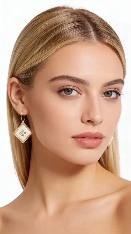 , Τα statement κεντητά σκουλαρίκια με γεωμετρικά σχέδια από χρυσοκλωστή σε λευκό αποτελούν την τέλεια επιλογή για τη σύγχρονη γυναίκα που αναζητά εντυπωσιακά χειροποίητα κοσμήματα. Σχεδιασμένα από την Ελληνίδα Σχεδιάστρια Κοσμημάτων Αικατερίνη Χαλκιαδάκη, συνδυάζουν παραδοσιακές τεχνικές κεντήματος με μοντέρνα αισθητική.
Κάθε σκουλαρίκι δημιουργείται με προσεκτική χειροτεχνία, χρησιμοποιώντας χρυσοκλωστή που σχηματίζει εντυπωσιακά γεωμετρικά μοτίβα σε λευκή βάση. Το ιδιαίτερο σχέδιο με τα διαμαντέ λεπτομέρειες προσδίδει λάμψη και κομψότητα, καθιστώντας τα ιδανικά για ιδιαίτερες στιγμές και γάμους.
Τα κεντητά σκουλαρίκια διαθέτουν ανάγλυφη υφή που τονίζει το χειροποίητο χαρακτήρα τους, ενώ οι χρυσές λεπτομέρειες δημιουργούν όμορφες αντιθέσεις με το λευκό φόντο. Είναι αρκετά εντυπωσιακά για να αποτελέσουν το κύριο στοιχείο του look σας. Συντηρήστε τα σκουλαρίκια σας σε στεγνό χώρο και αποφύγετε την επαφή με αρώματα και κρέμες για να διατηρήσετε τη λάμψη τους.