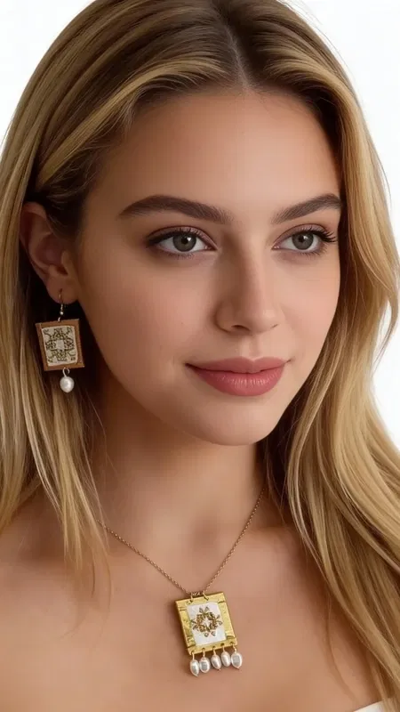 Τα εντυπωσιακά statement σκουλαρίκια με κεντητά γεωμετρικά σχέδια σε χρυσοκλωστή και λευκό χρώμα συνδυάζουν την παραδοσιακή τέχνη του κεντήματος με μοντέρνο design. Σχεδιασμένα από την Ελληνίδα Σχεδιάστρια Κοσμημάτων Αικατερίνη Χαλκιαδάκη, αυτά τα χειροποίητα σκουλαρίκια αποτελούν την τέλεια επιλογή για γυναίκες που αναζητούν πρωτότυπα κοσμήματα με ιδιαίτερο χαρακτήρα.
Η λεπτομερής κεντητή επεξεργασία με χρυσοκλωστή δημιουργεί μοναδικά γεωμετρικά μοτίβα που ξεχωρίζουν, ενώ οι κρεμαστές λευκές πέρλες προσδίδουν κομψότητα και κίνηση. Ο συνδυασμός του λευκού με το χρυσό καθιστά αυτά τα κρεμαστά σκουλαρίκια ιδανικά τόσο για καθημερινή χρήση όσο και για ειδικές περιστάσεις.
Η υψηλή ποιότητα κατασκευής και τα επιλεγμένα υλικά εγγυώνται άνεση και αντοχή, ενώ το folklore design τους τα καθιστά τέλεια για εντυπωσιακά looks. Ιδανικά για γάμους, βραδινές εξόδους ή για να προσθέσετε έναν καλλιτεχνικό χαρακτήρα στην καθημερινή σας εμφάνιση.
Αποθηκεύστε σε στεγνό χώρο και καθαρίστε απαλά με μαλακό πανί.