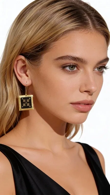 Ανακαλύψτε την τέλεια ισορροπία ανάμεσα στην παραδοσιακή τέχνη του κεντήματος και τη σύγχρονη αισθητική με αυτά τα εντυπωσιακά statement σκουλαρίκια. Σχεδιασμένα από την Ελληνίδα Σχεδιάστρια Κοσμημάτων Αικατερίνη Χαλκιαδάκη, συνδυάζουν γεωμετρικά μοτίβα σε έντονο μαύρο χρώμα με λεπτομέρειες από χρυσοκλωστή που δημιουργούν μια μοναδική αντίθεση.
Το κεντητό ύφασμα σε τετράγωνη φόρμα φέρει περίτεχνα γεωμετρικά σχέδια που θυμίζουν τα παραδοσιακά ελληνικά κεντήματα, ενώ το χρυσό πλαίσιο προσδίδει κομψότητα και πολυτέλεια. Η μαύρη απόχρωση τα καθιστά ιδανικά για κάθε περίσταση, από καθημερινά look μέχρι βραδινές εμφανίσεις.
Τα χειροποίητα σκουλαρίκια αυτά είναι η τέλεια επιλογή για γυναίκες που αγαπούν τα εντυπωσιακά αξεσουάρ με ιστορία και χαρακτήρα. Το ελαφρύ τους βάρος τα κάνει άνετα για όλη την ημέρα, ενώ το μοντέρνο design τους προσδίδει έναν sophisticaed αέρα σε κάθε σας εμφάνιση. Φροντίστε τα με απαλό καθάρισμα και αποθηκεύστε τα σε στεγνό μέρος για να διατηρήσουν την ομορφιά τους.