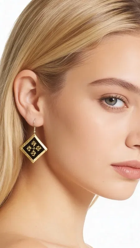 , Τα κεντητά statement σκουλαρίκια με γεωμετρικά σχέδια από χρυσοκλωστή σε μαύρη βάση αποτελούν την τέλεια επιλογή για όσες αναζητούν εντυπωσιακά και πρωτότυπα κοσμήματα. Σχεδιασμένα από την Ελληνίδα Σχεδιάστρια Κοσμημάτων Αικατερίνη Χαλκιαδάκη, αυτά τα χειροποίητα σκουλαρίκια συνδυάζουν την παραδοσιακή τέχνη του κεντήματος με σύγχρονο design.
Η μαύρη βάση με τα χρυσά γεωμετρικά μοτίβα δημιουργεί έναν εκλεπτυσμένο συνδυασμό που προσθέτει sophistication σε κάθε εμφάνιση. Τα ρομβοειδή σχήματα κεντημένα με χρυσοκλωστή δίνουν έναν ethnic αέρα που ταιριάζει τόσο σε καθημερινά όσο και σε επίσημα looks. Η κρεμαστή φόρμα τους κινείται όμορφα και προσθέτει κίνηση στο πρόσωπο.
Ιδανικά για γάμους, βραδινές εξόδους ή όταν θέλετε να προσθέσετε μία καλλιτεχνική νότα στο ντύσιμό σας. Φροντίστε τα ήπια με στεγνό καθάρισμα και αποθηκεύστε τα σε στεγνό μέρος για να διατηρήσουν την ομορφιά τους.