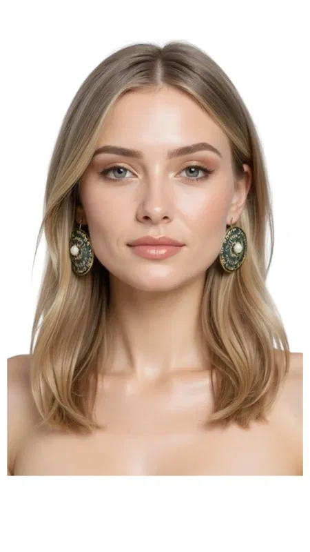 , Τα χειρόγραφα σκουλαρίκια κρεμαστά με μαργαριτάρια αποτελούν μια εκλεπτυσμένη επιλογή για τη γυναίκα που αναζητά μοναδικότητα και στυλ. Σχεδιασμένα από την Ελληνίδα Σχεδιάστρια Κοσμημάτων Αικατερίνη Χαλκιαδάκη, αυτά τα εντυπωσιακά χειροποίητα κοσμήματα συνδυάζουν την κλασική ομορφιά των μαργαριταριών με τη σύγχρονη αισθητική.
Κατασκευασμένα από ποιοτικό ορείχαλκο με μαύρη πατίνα, τα σκουλαρίκια διαθέτουν κυκλικό σχήμα με χαραγμένα χειρόγραφα κείμενα που δημιουργούν έναν artistic χαρακτήρα. Το κεντρικό λευκό μαργαριτάρι σε κάθε κομμάτι προσθέτει λάμψη και κομψότητα, ενώ το χρυσαφί φινίρισμα συμπληρώνει αρμονικά τη συνολική εμφάνιση.
Αυτά τα μακριά κρεμαστά σκουλαρίκια είναι ιδανικά για εκδηλώσεις, γάμους ή καθημερινή εμφάνιση που θέλετε να ξεχωρίσει. Η χειροποίητη κατασκευή εγγυάται τη μοναδικότητα κάθε κομματιού.